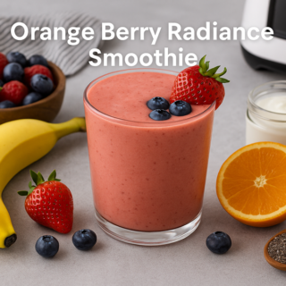 orange berry radiance smoothie