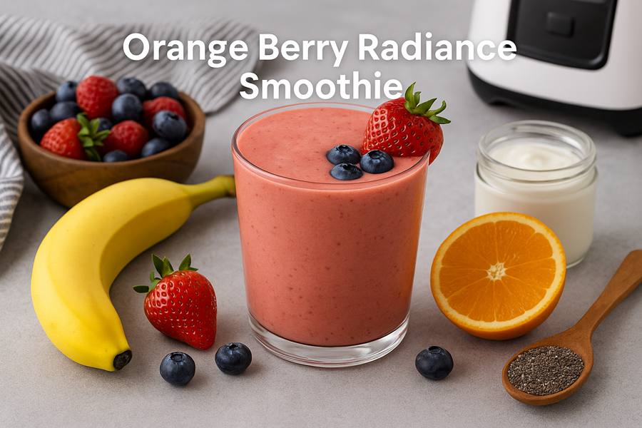 orange berry radiance smoothie