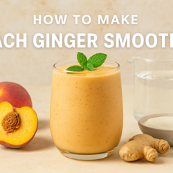 how to make peach ginger smoothie