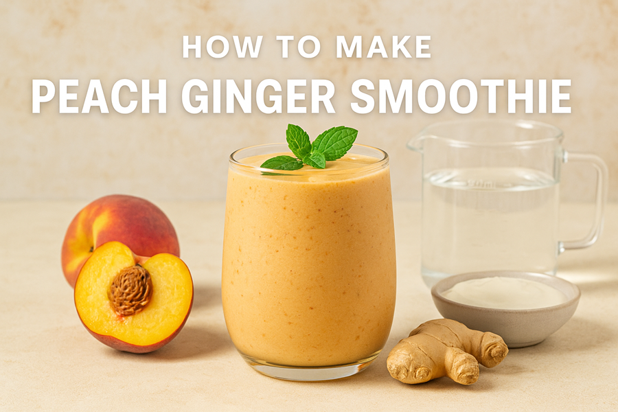 how to make peach ginger smoothie
