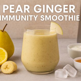 How To Make Pear Ginger Immunity Smoothie For A Powerful And Energizing Boost🍐✨ 19 pear ginger immunity smoothie