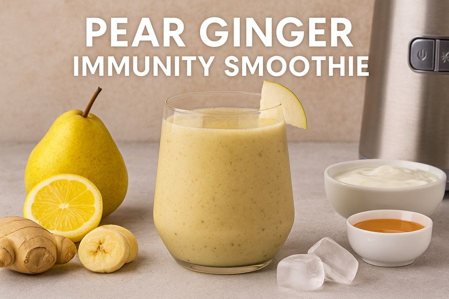 pear ginger immunity smoothie