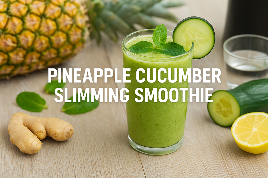 pineapple cucumber slimming smoothie
