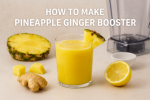 How To Make Pineapple Ginger Booster For A Powerful, Refreshing Wellness Lift🍍✨