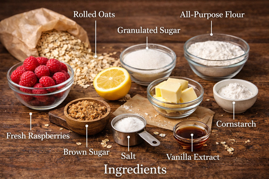 raspberry oat bars recipe