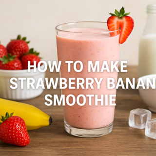 how to make strawberry banana smoothie