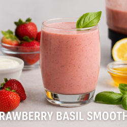 strawberry basil smoothie