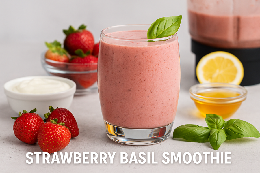 strawberry basil smoothie
