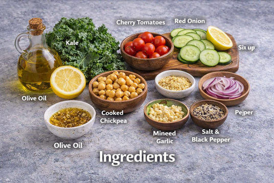 How To Make Kale And Chickpea Salad – A Powerful, Happy Superfood Recipe 🥗✨ 2 healthy kale salad recipe