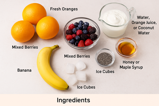 How to Make Orange Berry Radiance Smoothie: A Powerful & Delightfully Refreshing Recipe🍊✨ 2 healthy smoothie recipe