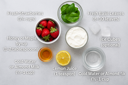 How To Make A Refreshing & Powerful 🍓Strawberry Basil Smoothie 2 healthy strawberry smoothie
