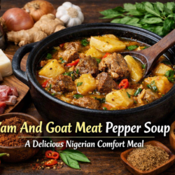 Yam And Goat Meat Pepper Soup