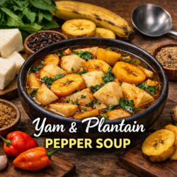 Yam And Plantain Pepper Soup
