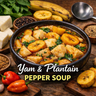 Yam And Plantain Pepper Soup