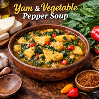 Yam And Vegetable Pepper Soup