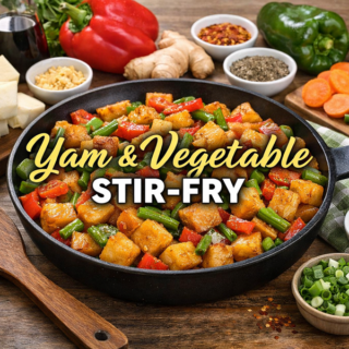 Yam and Vegetable Stir-Fry