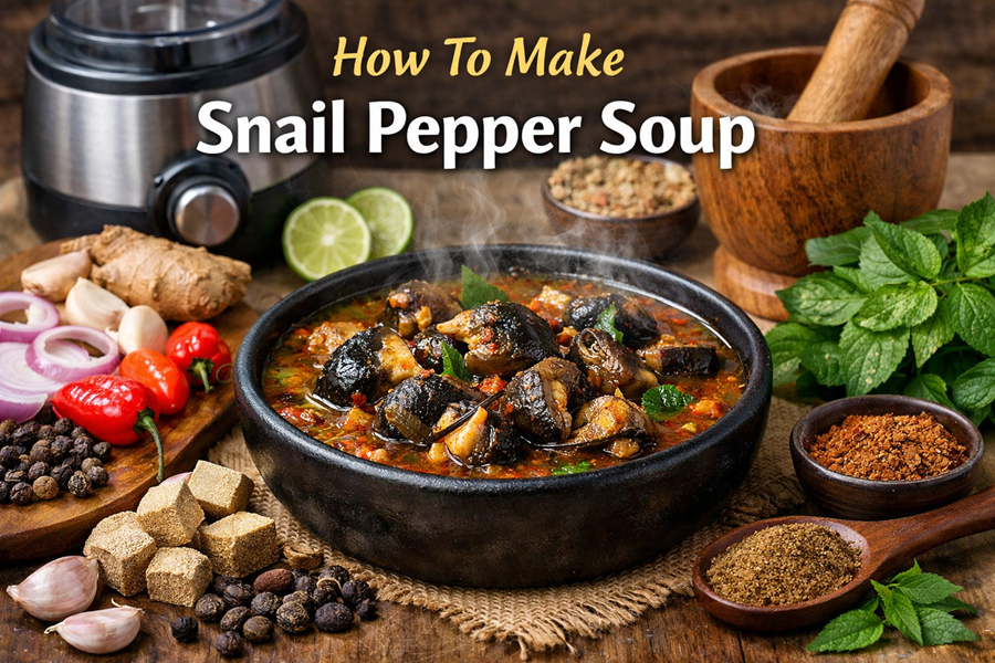 Snail pepper soup