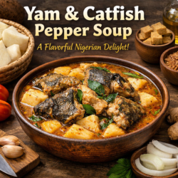 Yam And Catfish Pepper Soup