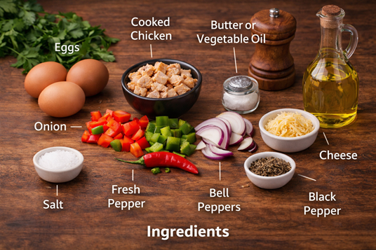 Chicken Omelette Recipe