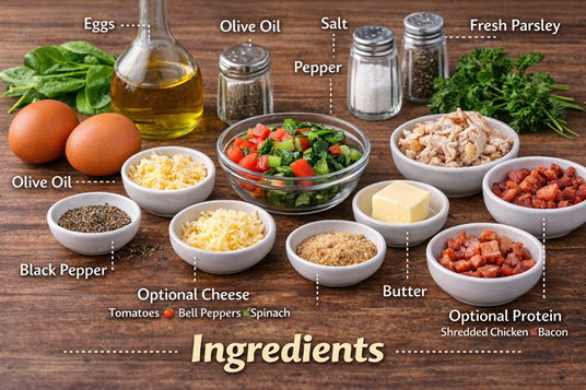 How To Make Folded Omelette – The Delicious Breakfast Power Guide🥚 2 fluffy omelette recipe