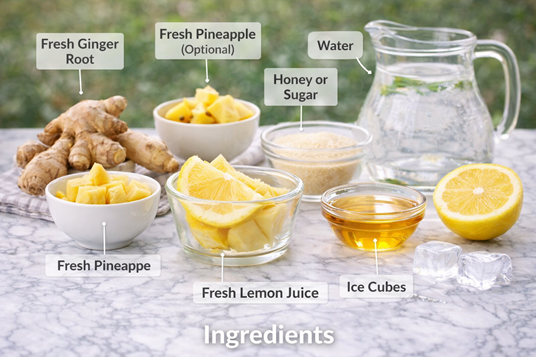 Ginger Drink Ingredients