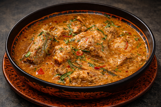 traditional groundnut soup.