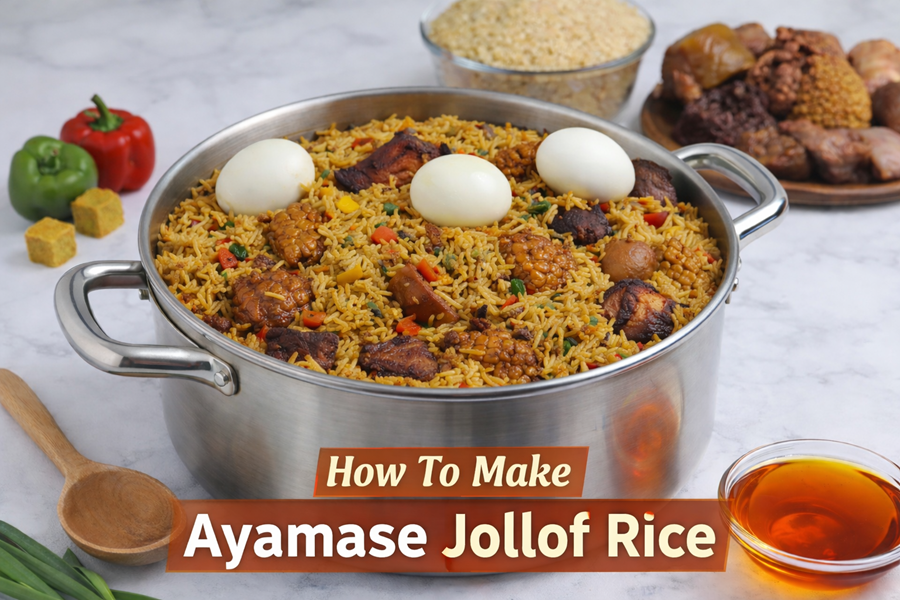 Ayamase Jollof Rice