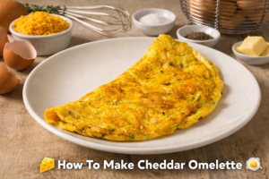 🧀 How To Make Cheddar Omelette – Irresistible Breakfast Power Recipe