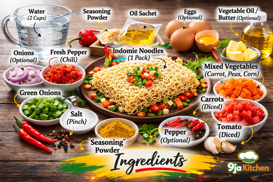 Indomie noodles cooking instructions