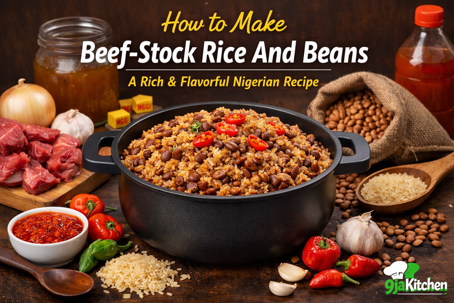 Beef-Stock Rice And Beans