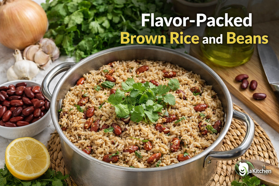 How To Make Delicious Brown Rice And Beans🥗 - 9jakitchen-Comfort ...