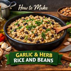 Garlic And Herb Rice And Beans