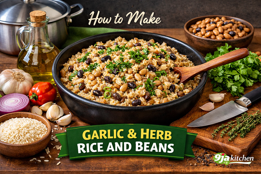Garlic And Herb Rice And Beans