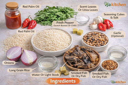 How To Make Delicious Native Palm Oil Rice And Beans🫘🍚 2 Nigerian palm oil rice recipe