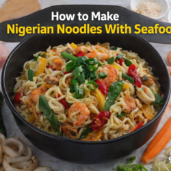 Nigerian Noodles With Seafood