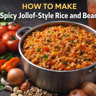 How To Make Delicious Spicy Jollof-Style Rice And Beans🍛 15 Spicy Jollof-Style Rice And Beans