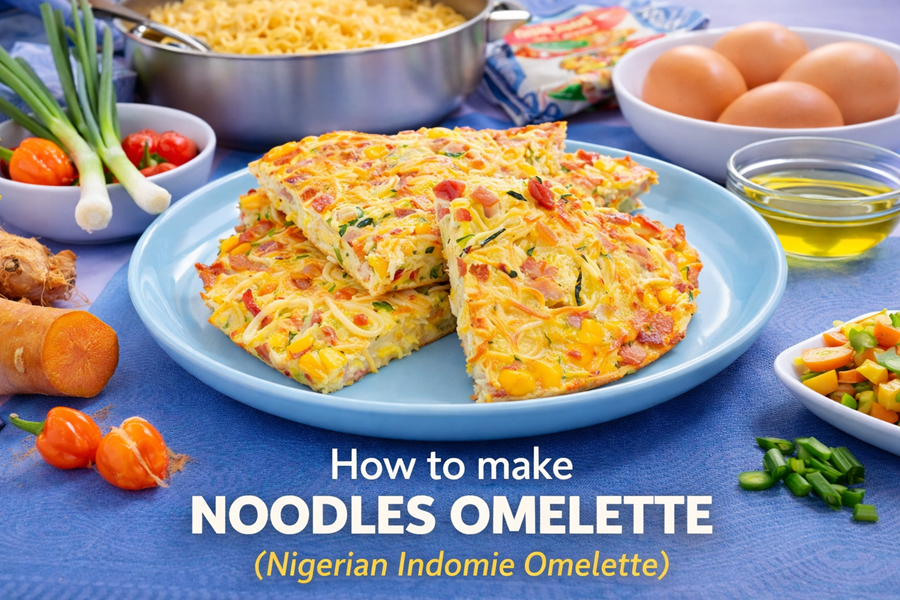 Noodles Omelette