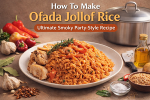 The Ultimate Guide to Nigerian Street Foods: A Celebration of Culture and Flavor🌟 11 How To Make Ofada Jollof Rice – Delicious Smoky Party-Style Recipe🍛
