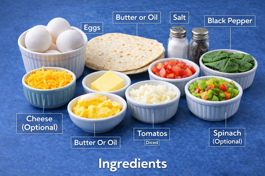 How To Make Omelette Wrap – The Delicious Breakfast Recipe 🌯✨ 2 Quick Breakfast Wrap