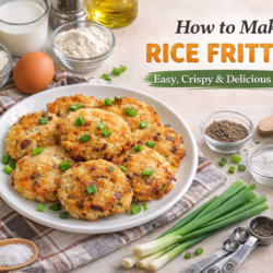 how to make rice fritters