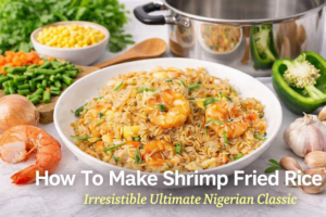 How To Make Shrimp Fried Rice: Irresistible Flavorful Nigerian Classic🍤