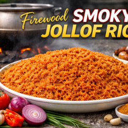 How to make Firewood (Smoky) Jollof Rice