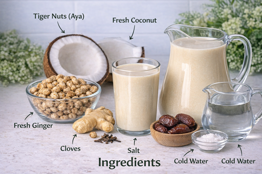 How To Make Kunun Aya (Tiger Nut Drink): The Popular Refreshing Drink 🥛 2 Kunun Aya Recipe