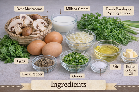 How To Make Mushroom Omelette – The Delicious Power Breakfast Recipe🍄🟫🥚 2 how to make Mushroom Omelette