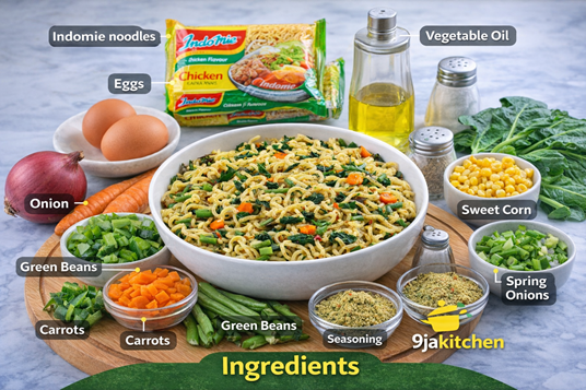 How To Make Delicious Nigerian Vegetable-Loaded Indomie Noodles🍜 2 Nigerian Indomie noodles recipe