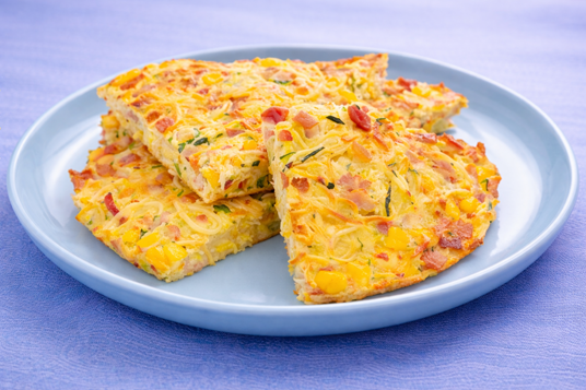 Noodles And Egg Breakfast