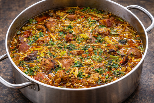 African Oil Bean Soup