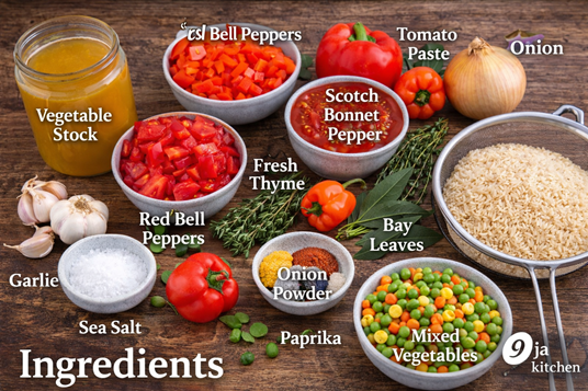 Nigerian Jollof Rice Without Oil