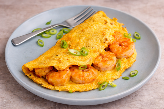 How To Make Shrimp Omelette – A Delicious Breakfast Recipe🦐🥚 4 seafood omelette recipe