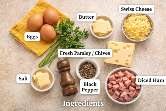 fluffy Swiss Cheese Omelette recipe